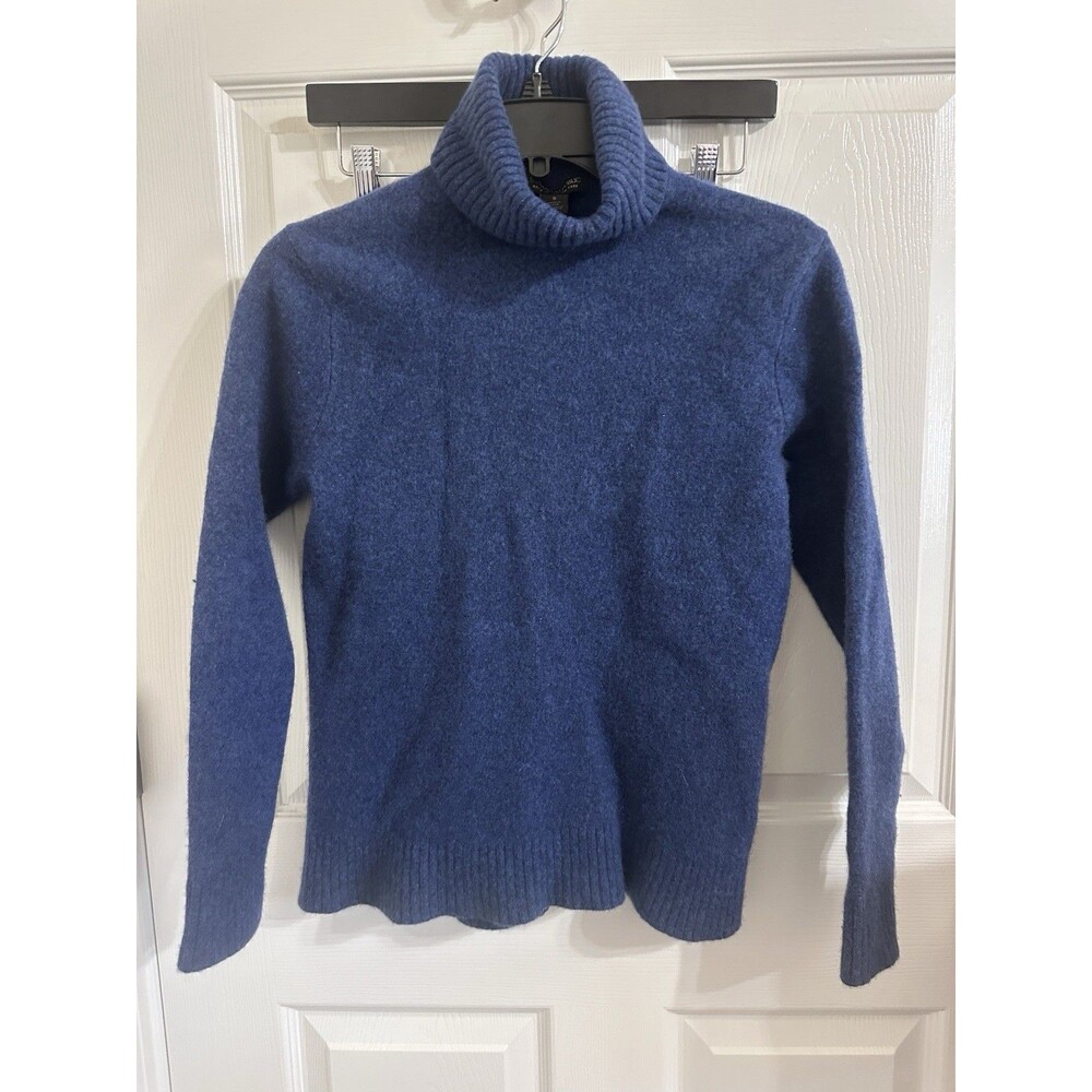 Natural Fibers 100% Extra Fine Italian Merino Wool Turtleneck Sweater Women’s S